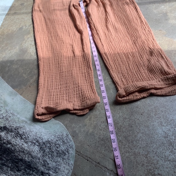 Billabong Badlands Jumpsuit Size L large Romper cotton gauze Peach - Picture 14 of 16